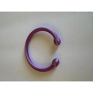 Stylish Purple Twisted Bracelet